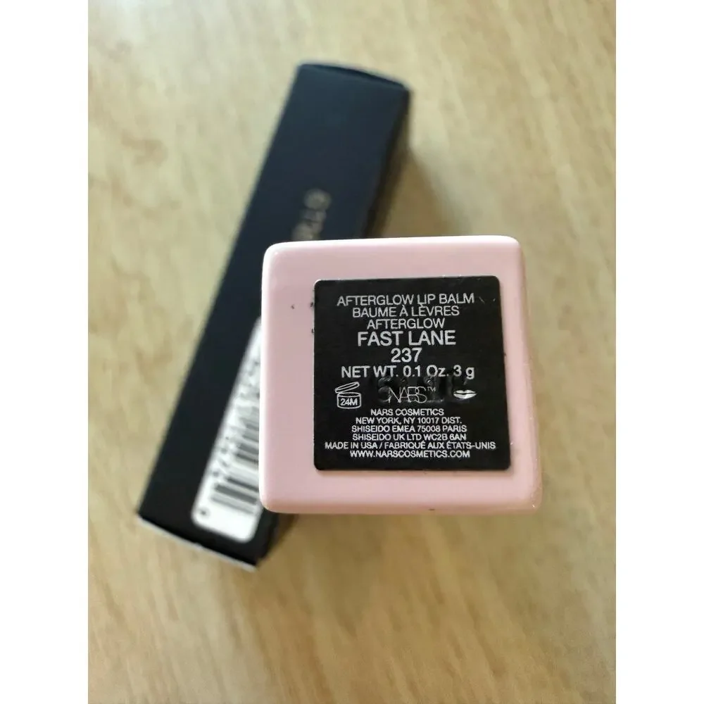 $30 New NARS Afterglow Lip Balm Fast Lane 237 Full Size 0.1 oz Hydrating